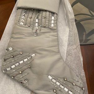 Sudha Pennathur NWT Silver with Crystals Stocking